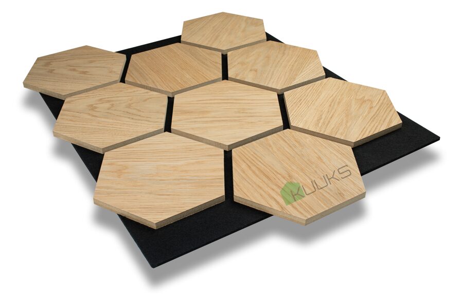 Hexagon Oak brown MDF