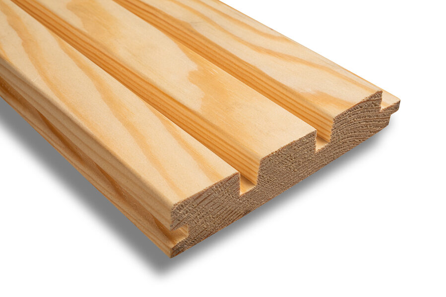 Solid Wood Cladding Board - Natural