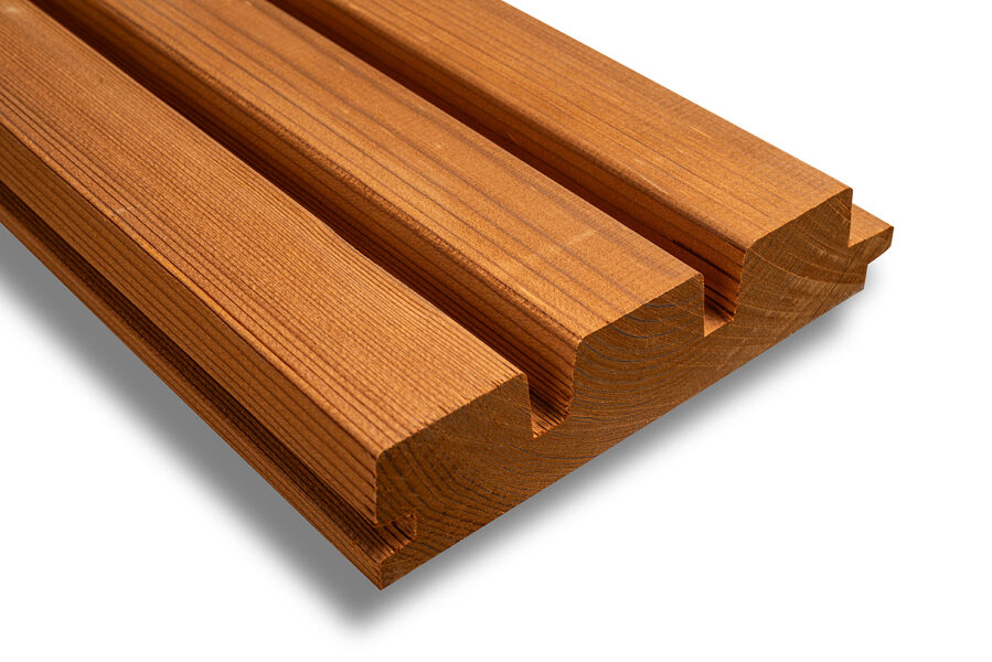 Solid Wood Cladding Board - Thermo Treated 