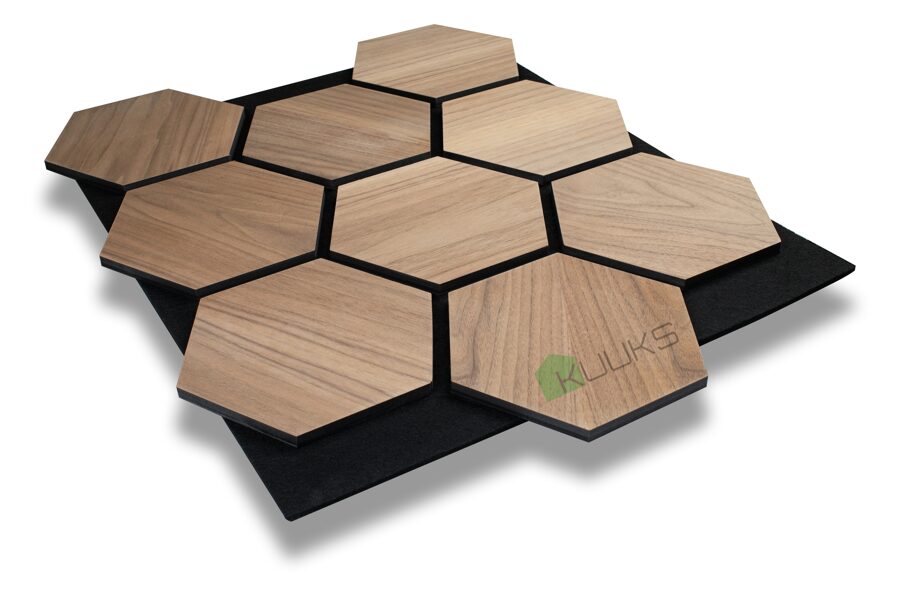 Hexagon Walnut